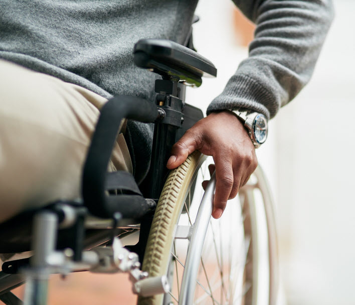 wheelchair close-up